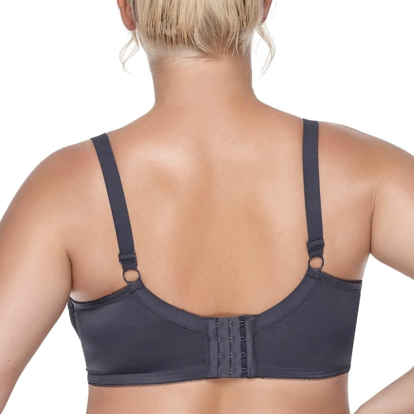 Nolani Floral Lace Plus Size Underwire Unlined Unpadded Full Coverage Minimizer Bra
