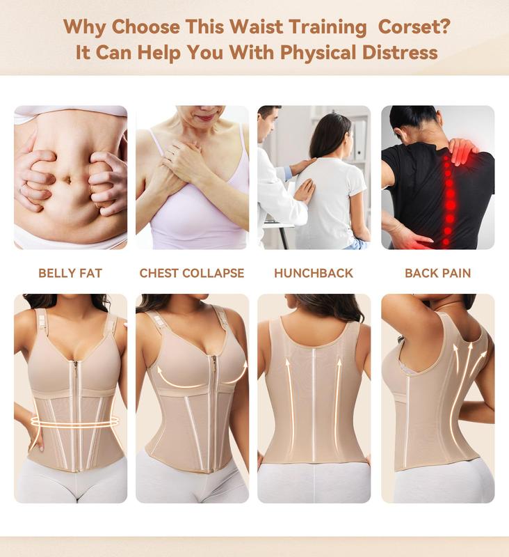 SculptCore™ Waist Trainer – Women's Body Shaper Corset Vest